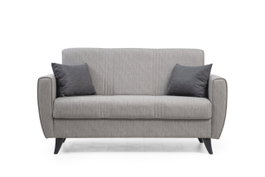 Atelier Del Sofa Zaden - Sofá-cama de 2 plazas Gris claro
